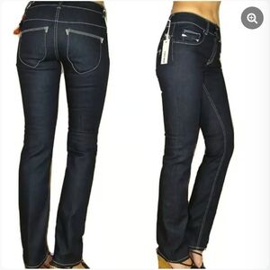 Diesel Brucke Stretch Jeans Womens 26x32 Dark Wash Made in Italy